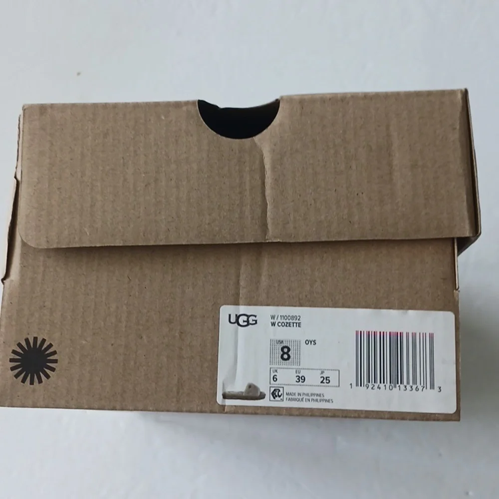 UGG Empty Shoe Slippers Box Brown Carton Clean Sz.8